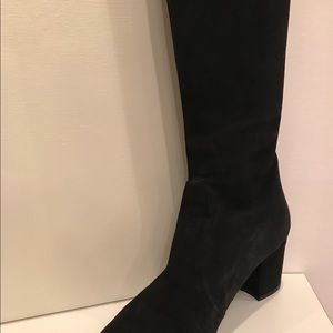 Stuart Weitzman over the knee black suede.